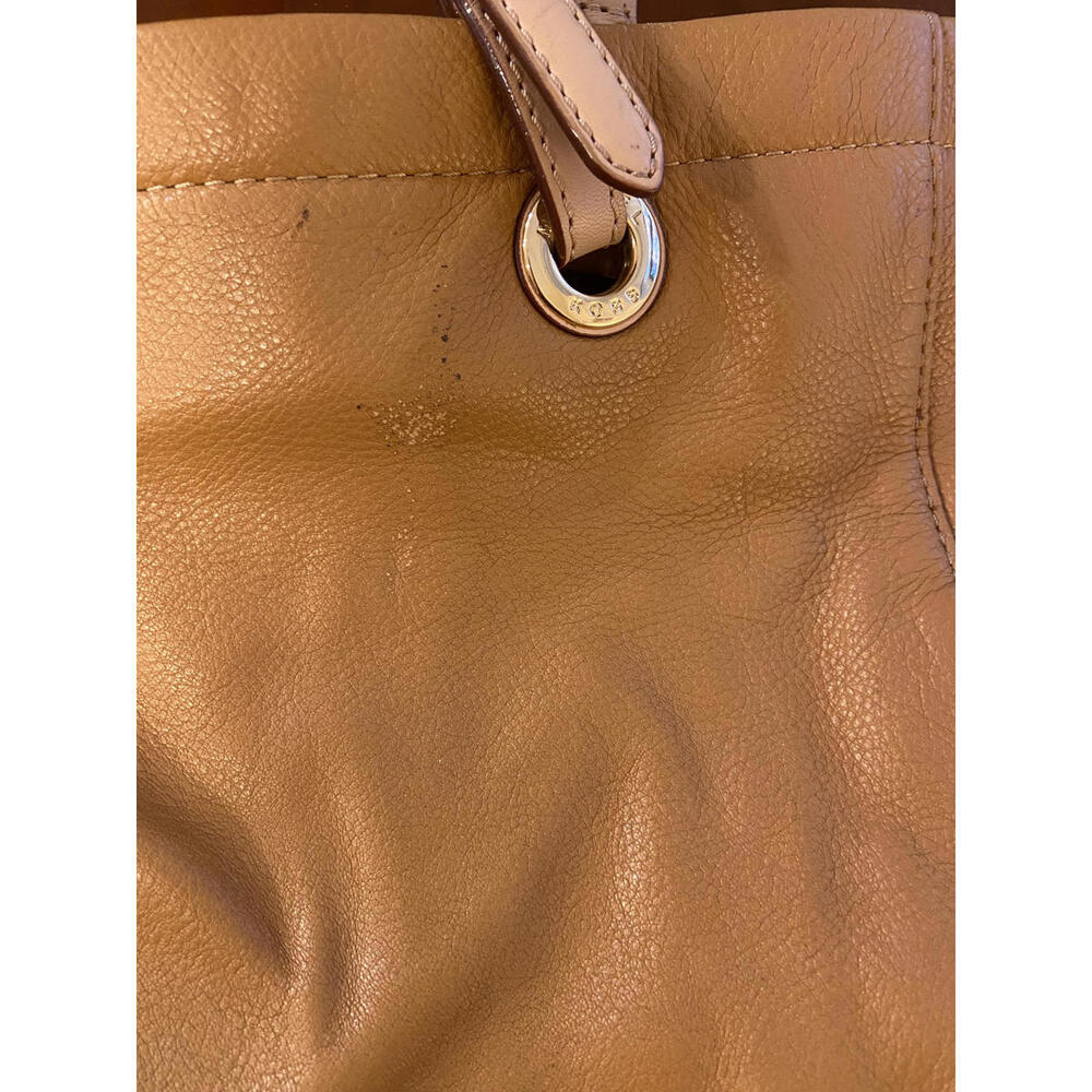 Michael Kors Large Bedford Pebbled Leather Tote Bag - Mustard - Gold Hardware - Picture 6 of 8